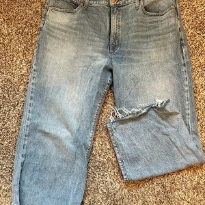 J Crew wide-leg crop jeans